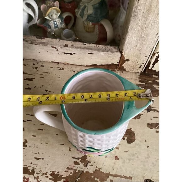 Vintage Mid-Century MCM Ceramic Pitcher and 5 Glasses Set Japan - Picture 12 of 12